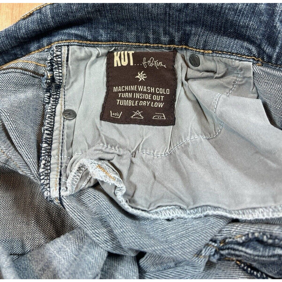 VTG Womens Jeans Sz 10 Kut from the Kloth Boyfriend Straight Leg Y2K Distressed - Picture 16 of 16